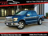 2015 Ford F-150 F150 Super Crew Lariat Eco Boost.FX4 4WD Car Fax NO RUST Houston TX FREE SHIPPING UP TO 1,000 MI ).80c / MI ADD