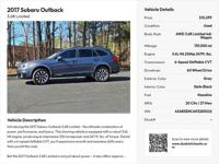 2017 Subaru Outback 3.6R Limited – – 139K Miles Peachtree Corners - Image 3