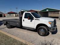 2015 FORD F350 REG CAB GAS 4WD W/ SKIRTED FLATBED NOBLE - Image 4