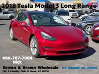 2018 Tesla Model 3 Long Range In House + Credit Union Financing Available! 480 707 7984