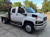2004 GMC KODIAK C4500HD CREW CAB DIESEL 121K.MI.FLAT BED TRUCK**SALE** PORTLAND OREGON