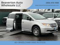 2013 Honda Odyssey EX-L - WHEELCHAIR VAN / INFLOOR RAMP / LOW MILES! Wheelchair Van In Beaverton