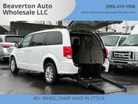 2019 Dodge Grand Caravan - WHEELCHAIR VAN / REAR LOADER / SERVICED! Wheelchair Van In Beaverton