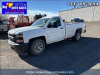 2014 Chevrolet, Chevy Silverado 1500 Work Truck 2WT Regular Cab Long Box 2WD - F Cash Special!