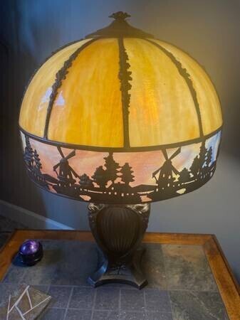 antique-lamp-with-windmill-theme-shade-big-0
